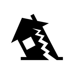 Crumpled paper icon. Black and white design. Abstract vector shape. Messy trash illustration.