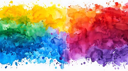 Fototapeta premium rainbow watercolor background