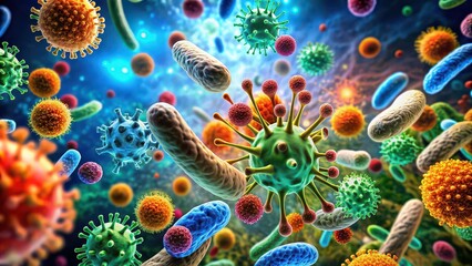 world of microbes and viruses to study their structure and evolution. 