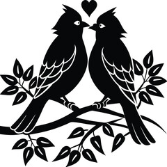 Cute Swedish couple bird vector clipart for printable digital graphics and designs.






