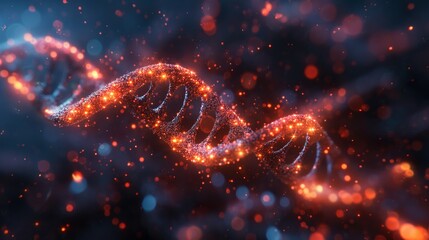 Digital DNA strands embodying the essence of data life.