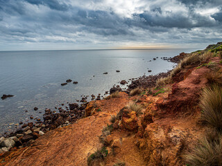 View Along The Path Beside Mornington Red Rocks Area
