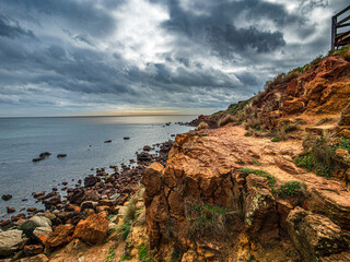 View Along The Side Mornington Red Rocks 