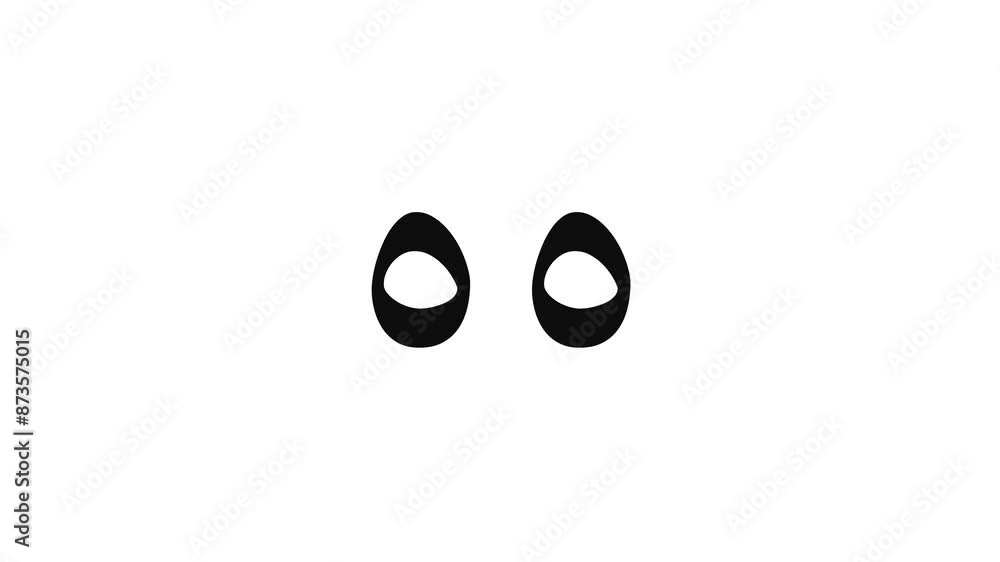 Poster simple 60 seconds (1 minute) black eastern arabic numerals countdown timer on white bg. count down n