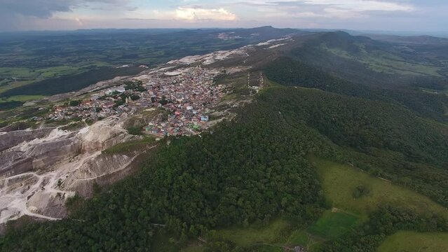 Aerial view of S&atilde;o Thom&eacute; das Letras, Minas Gerais, Brazil