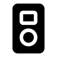 music player icon for illustration