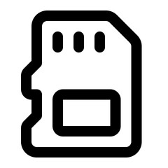 memory card icon for illustration