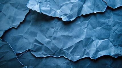 Fototapeta premium Vintage blue paper with shadowed edges