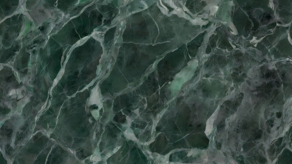 Obraz premium Green Marble Texture with White and grey Veins