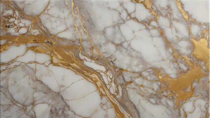 Fototapeta premium White Marble with Gold Veins