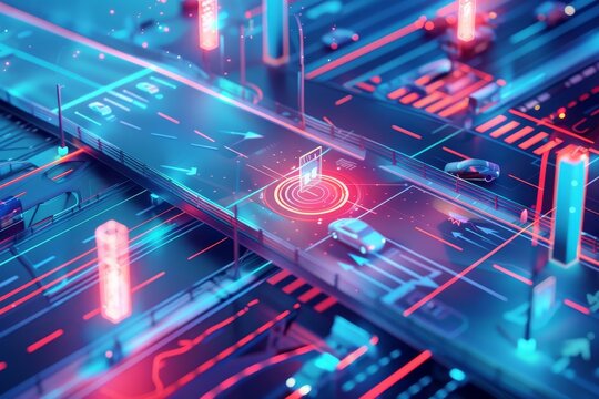 Smart city commute flyover road radar sensing system for automated traffic control