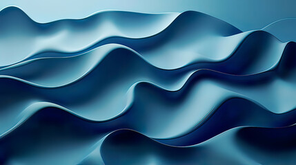 Fototapeta premium Photorealistic blue modern background featuring dynamic waves and subtle gradients minimalistic and elegant design focus on modern aesthetics and clean lines 