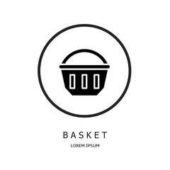 Logo vector design for business. Basket logos.