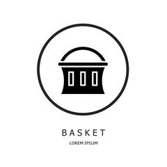 Logo vector design for business. Basket logos.