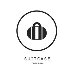 Logo vector design for business. Suitcase logos.