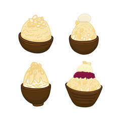 Hand Drawn Korean Food Illustration with Cartoon Style