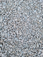 
This is a close-up of the crushed stone on the floor of the campsite.