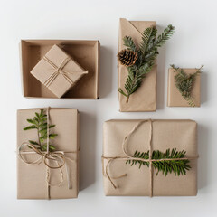 Simple Gift Wrapping with Pine and Twine