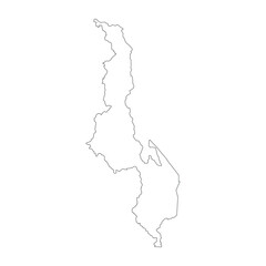 malawi country map icon