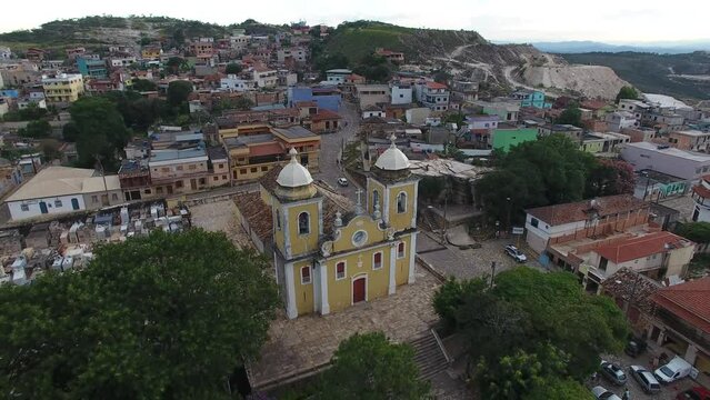 Parish church of S&atilde;o Thom&eacute; das Letras - S&atilde;o Thom&eacute; das Letras, Minas Gerais, Brazil