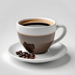 Cup of coffee isolated 