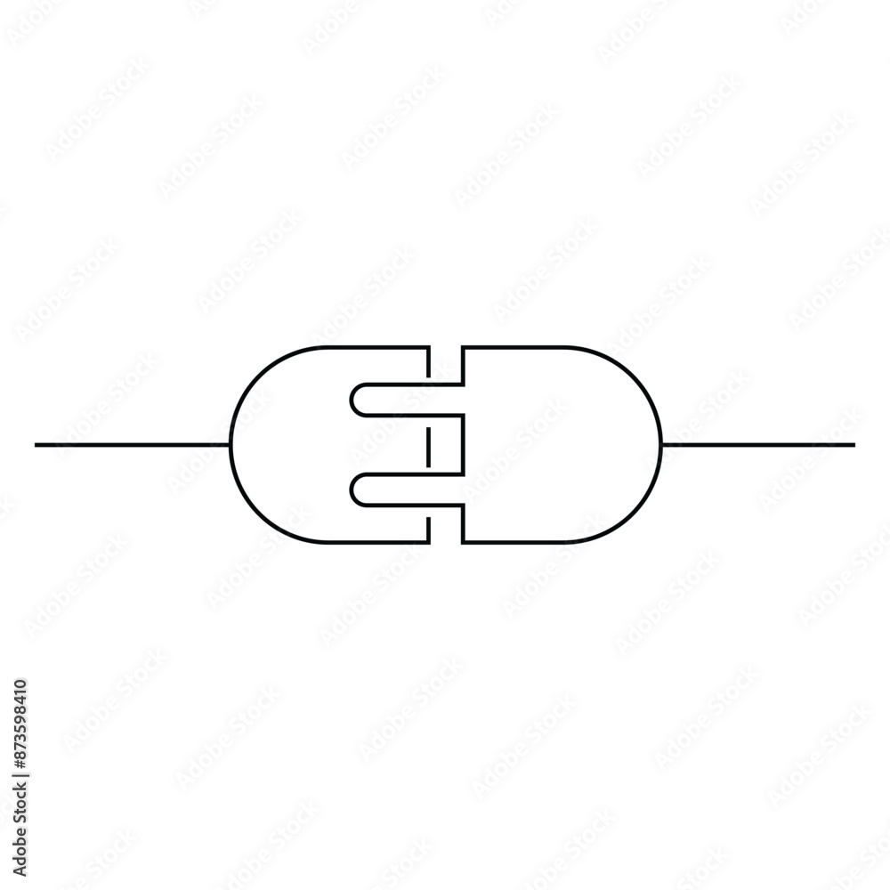 Poster simple connection icon
