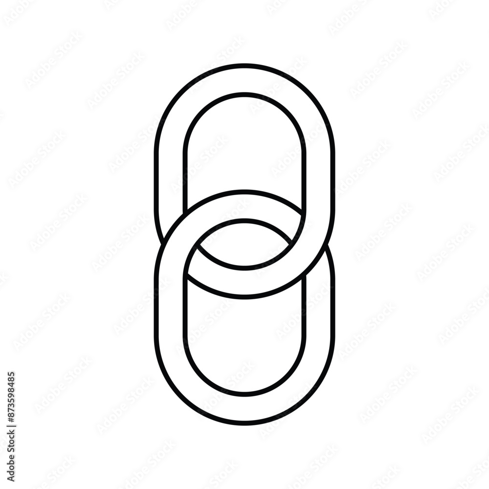 Aufkleber simple connection icon