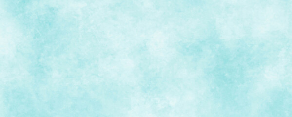 Abstract Blue Watercolor and Paper Texture Background with Gradient and Cloudy Pattern