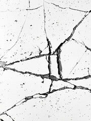 Macro Close-up of Cracked Surface Texture