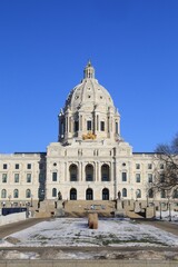 The Minnesota State capital was built in 1905, located in Saint Paul, is the house of government for the state of Minnesota. The Building was modeled after Saint Peters Basilica in Rome