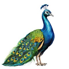 Obraz premium an ai generated image, peacock with feathers