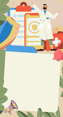 Medical characters fighting the epidemic flat vector concept operation hand drawn illustration
