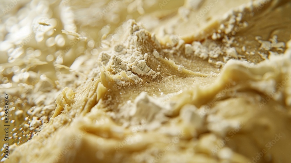 Poster the textured surface of a dough hook covered in bits of sticky dough a testament to the hard work it