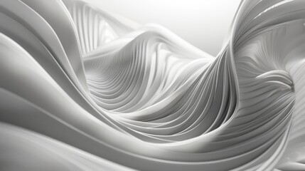 Abstract White Swirling Lines.
