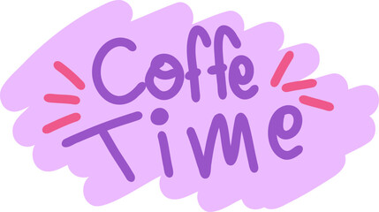 Coffee Time Word Doodle