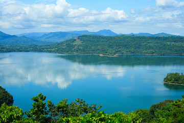 The natural view of Bollangi Hill which consists of mountains and lakes