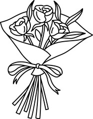 Obraz premium Rose Flower Bouquet