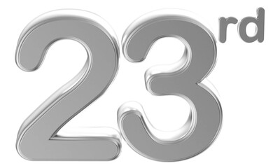 Anniversary Silver Number 23