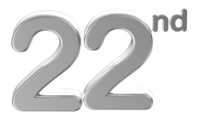 Anniversary Silver Number 22