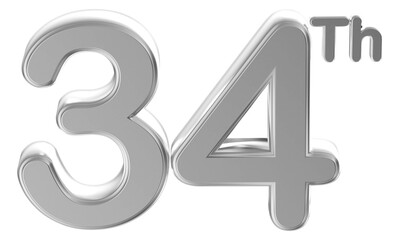 Anniversary Silver Number 34