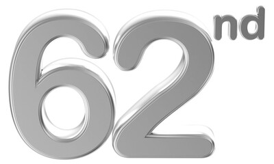 Anniversary Silver Number 62