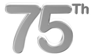 Anniversary Silver Number 75