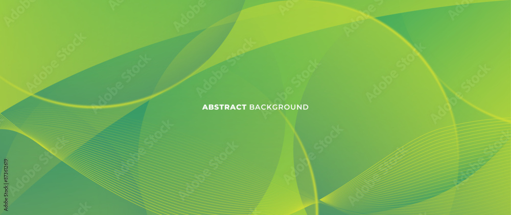 Poster green abstract background with abstract lines that form a unique and beautiful pattern.