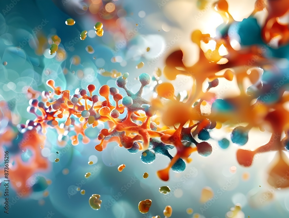 Poster optimized oxygen delivery fractal explosion of luminescent colors