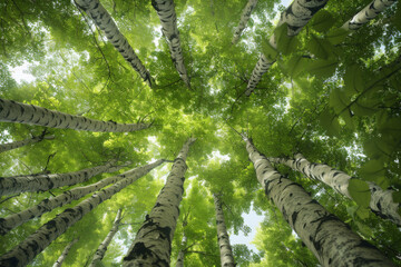 Fototapeta premium Poplar tree background design, creative