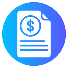 bill gradient icon