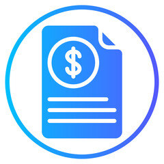 bill gradient icon