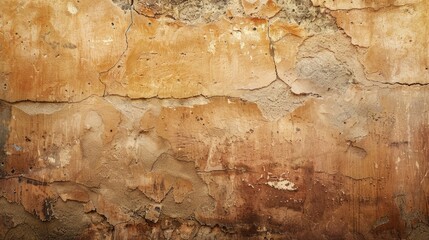 Vintage Distressed Brown Stucco Wall