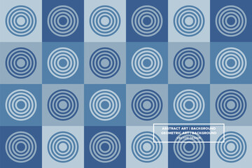 Circular and Circle Shapes and Designs Blue and Grey Colors Geometric Pattern Abstract Pattern Seamless 