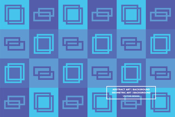 Square and Rectangle Shapes and Designs Blue and Light Blue Colors Geometric Pattern Abstract Pattern Seamless 